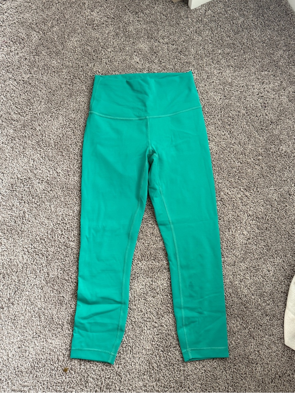 lululemon athletica maldive Green wunder train Leggings 23”
